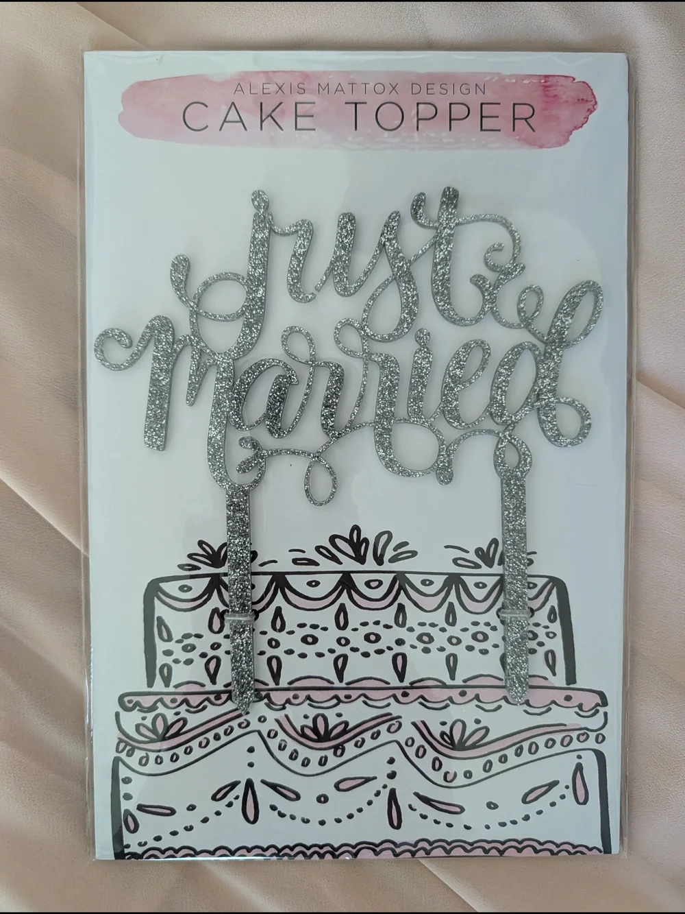 Silver Glittered